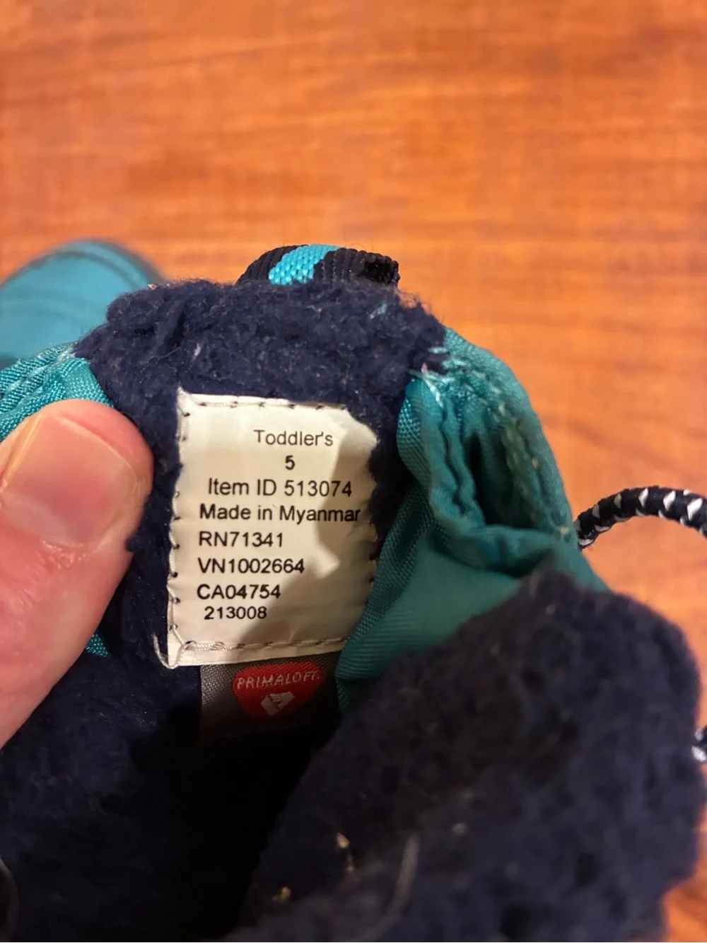 L.L. Bean Toddlers' Ultralight Winter Boots Teal Snow Boot with Toggle Size 5
